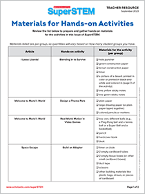 Learn More | Scholastic SuperSTEM Magazine